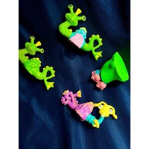 Vintage McDonald's Mix-Em-Up Monsters Happy Meal Toys Set of 4 1980s